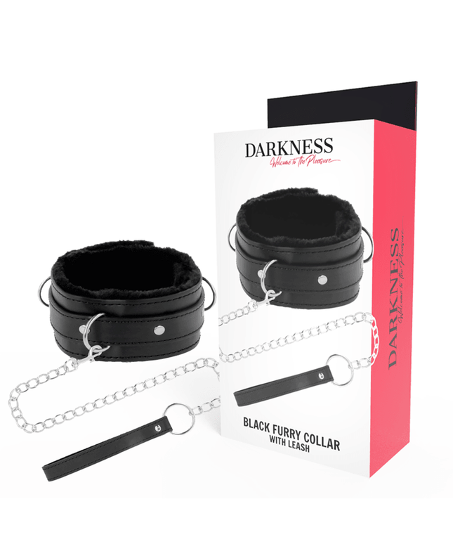 darkness collana per postura confortevole con catena in pelle