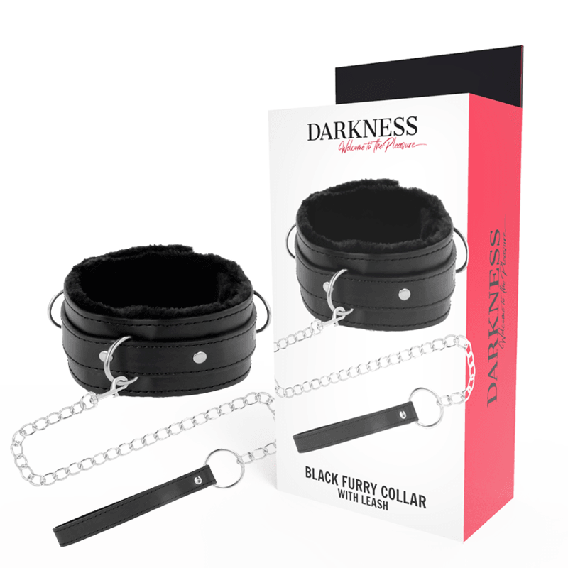 darkness collana per postura confortevole con catena in pelle