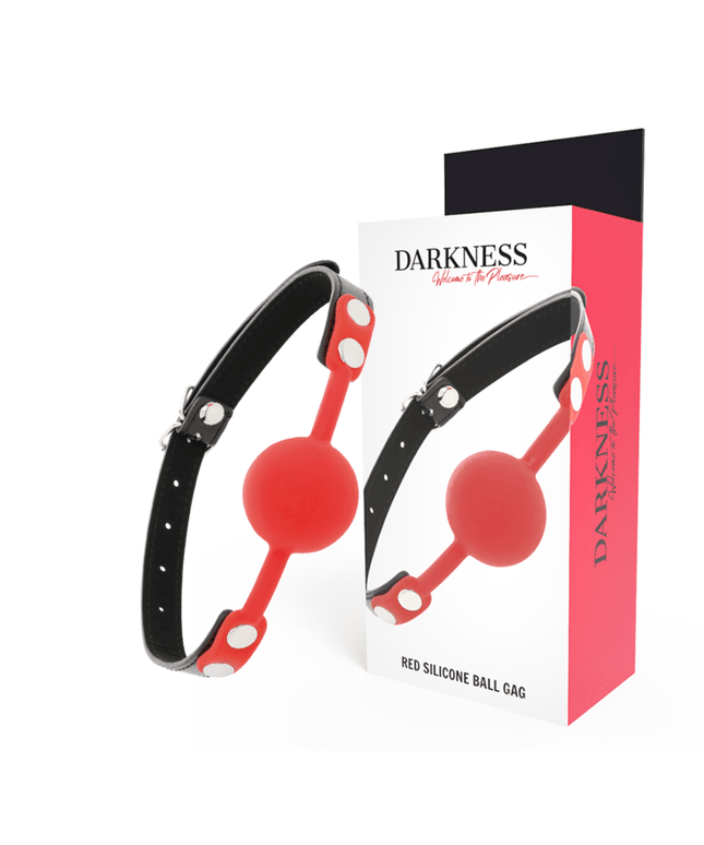 darkness bavaglino in silicone rosso