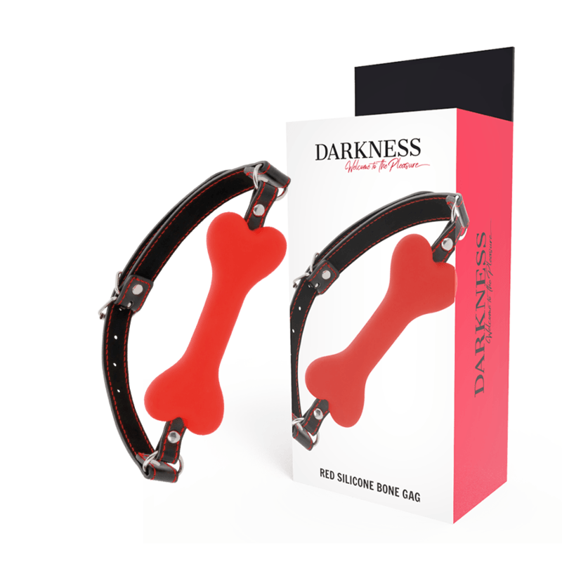 darkness bavaglino in silicone red bone