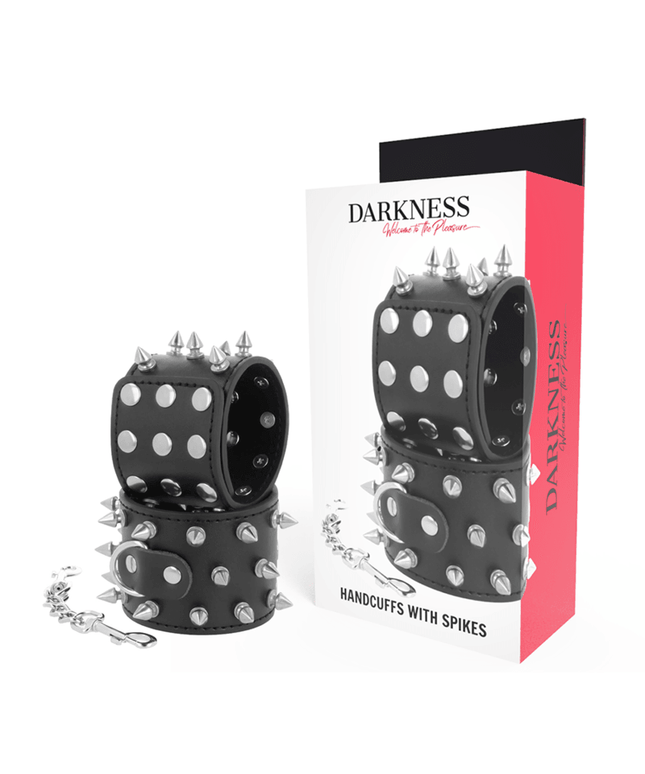 darkness manette con teschi e ossa nere con spunte