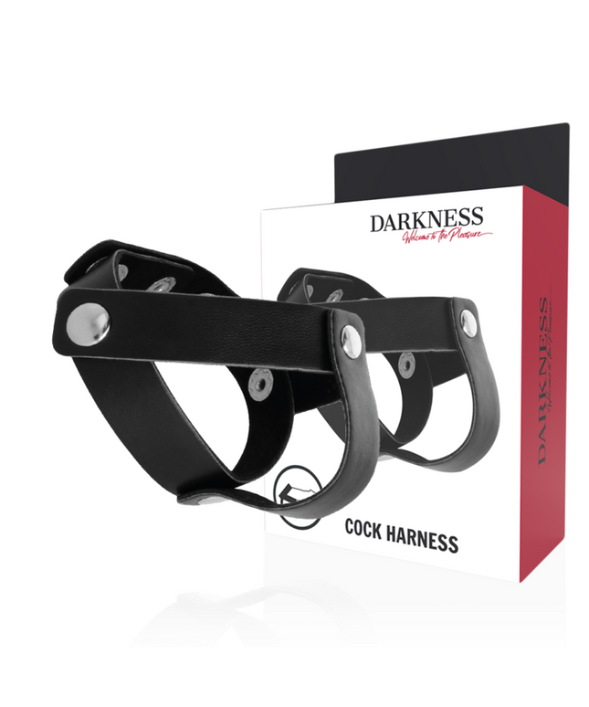 DARKNESS - ANELLO IN PELLE PER PENE E TESTICOLI