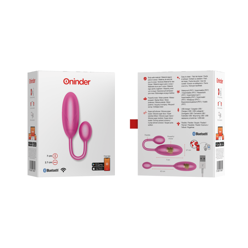 oninder uovo vibrante denver rosa 7 x 2 7 cm app gratuita