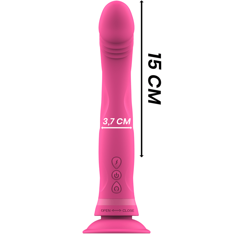 intense dildo vibratore in silicone rosa michelangelo