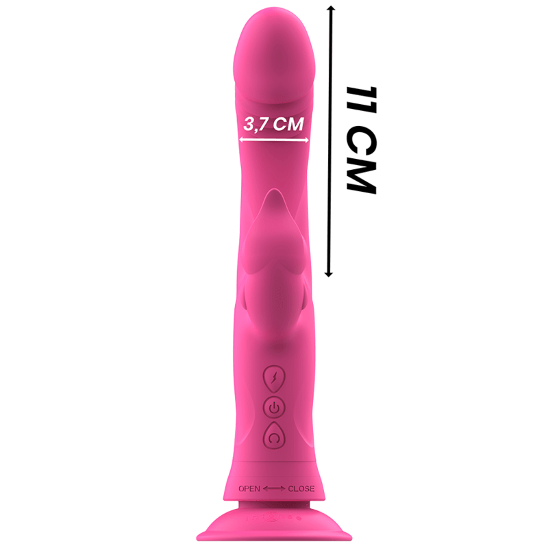 intense vibratore julio rabbit in silicone rosa