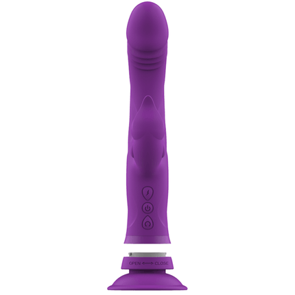 intense vibratore in silicone casanova rabbit triplo motore viola