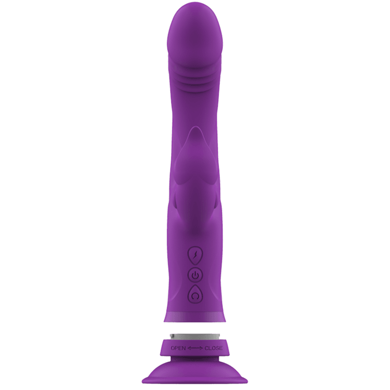 intense vibratore in silicone casanova rabbit triplo motore viola