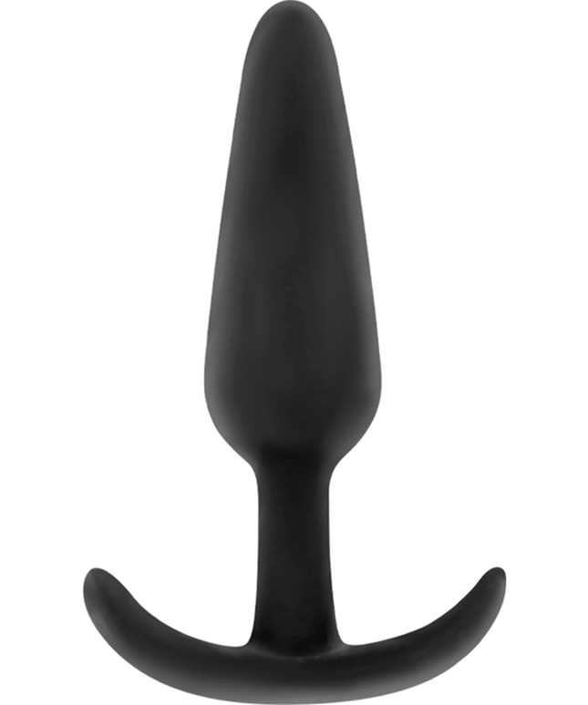 BLACK&SILVER - PLUG ANALE IN SILICONE HANSEL CON MANIGLIA PICCOLO
