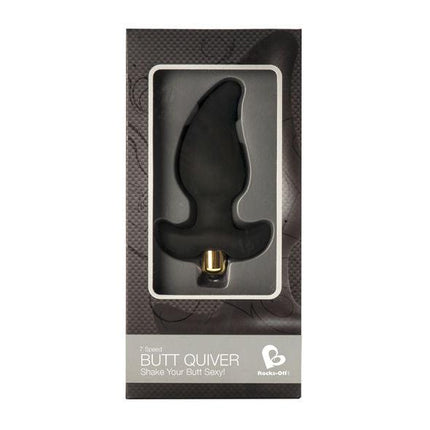 ROCKS-OFF - STIMOLATORE BUTT QUIVER P-POINT 7 VELOCIT NERO - Only Vibes