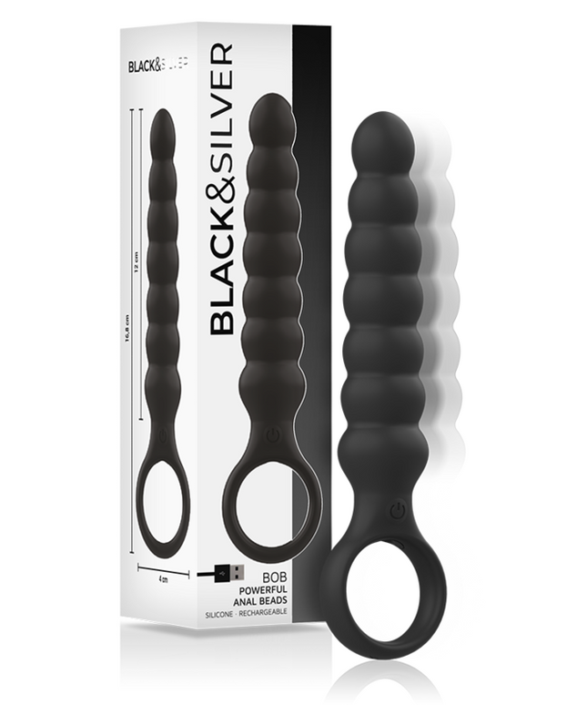 BLACK&SILVER - POTENTE DILATATORE ANALE IN SILICONE BOB