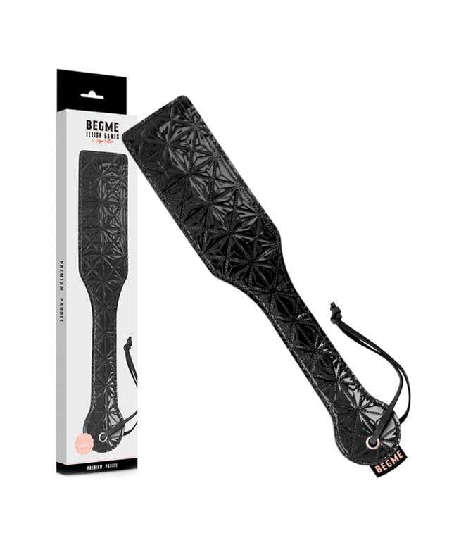 begme black edition pagaia in pelle vegana