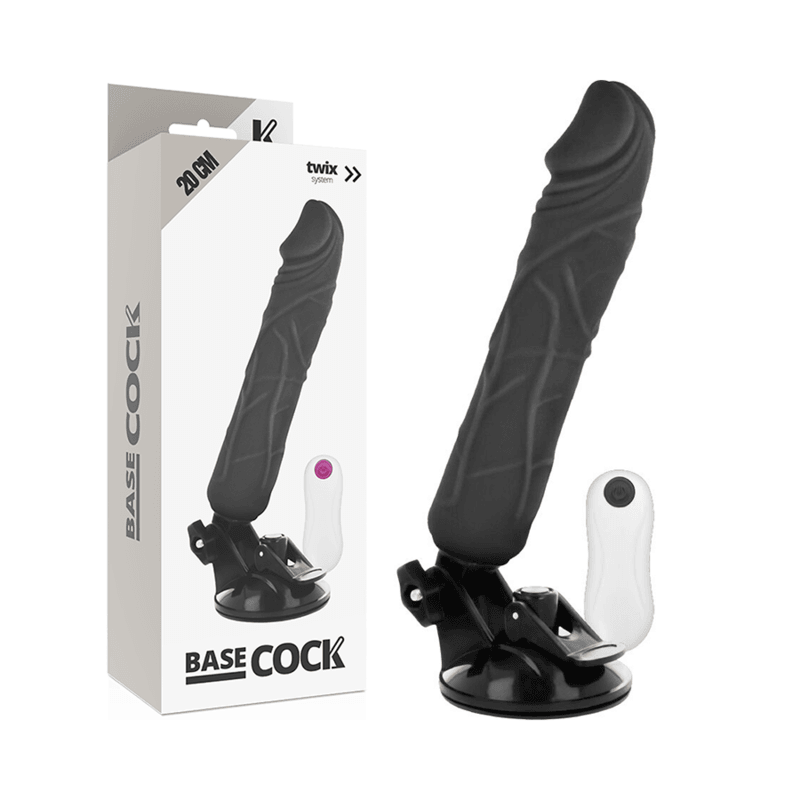 basecock vibratore realistico telecomando flesh 20 cm o 4 cm