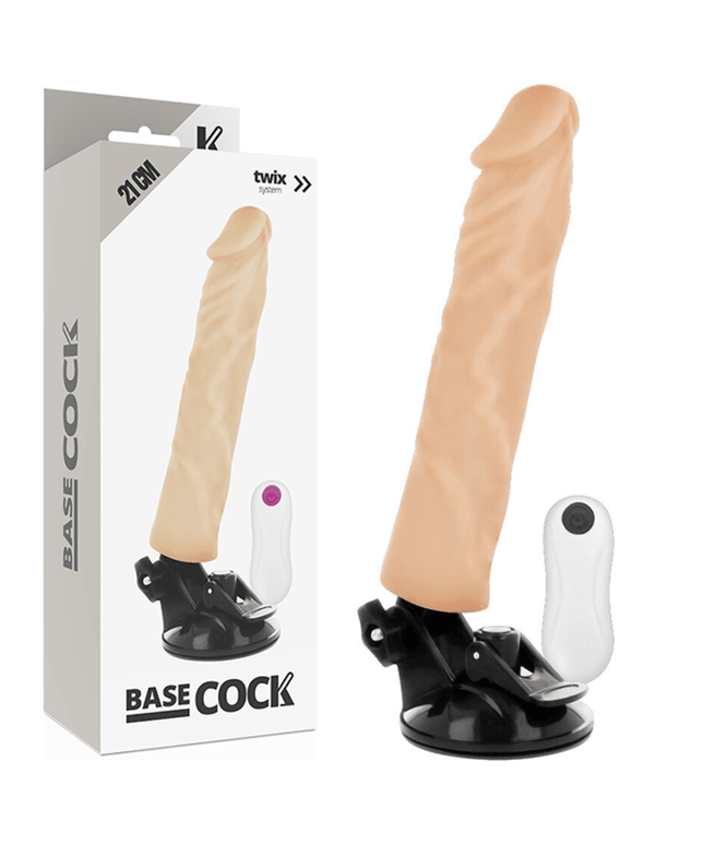 basecock vibratore realistico telecomando naturale 21 cm o 4 cm