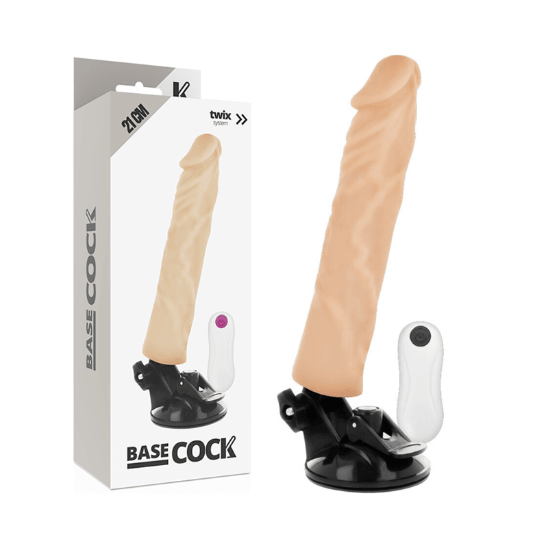 basecock vibratore realistico telecomando naturale 21 cm o 4 cm