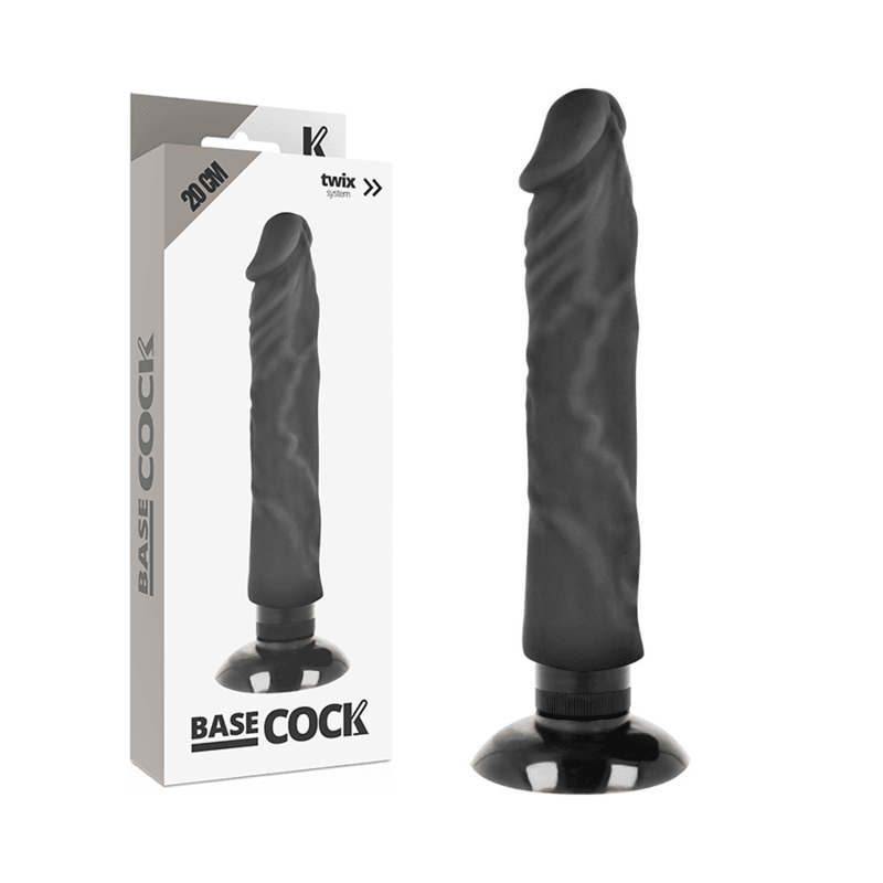 basecock vibratore realistico 2 1 naturale 20 cm o 4 cm