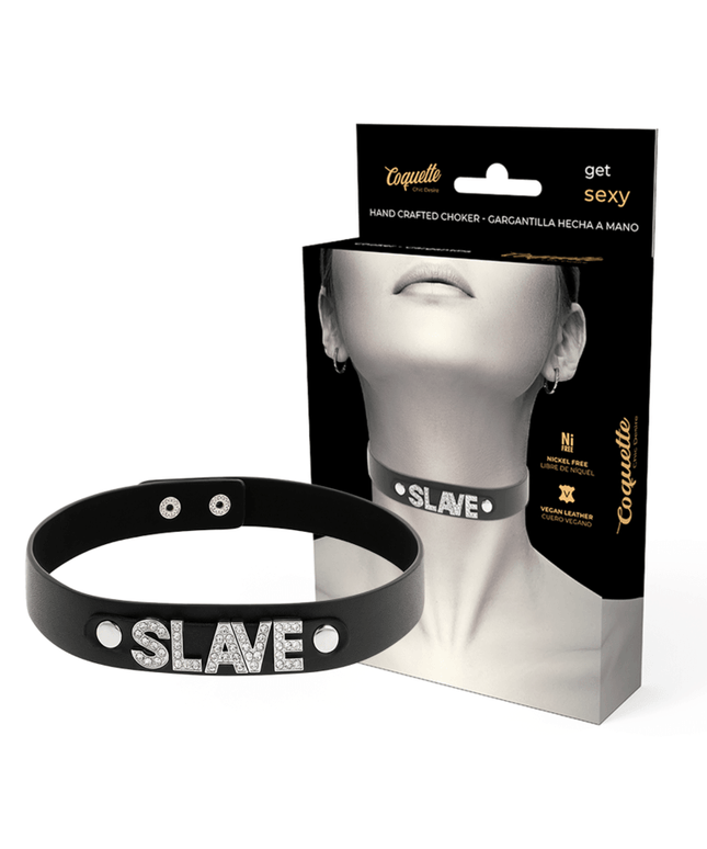 coquette chic desire girocollo in pelle vegana schiava