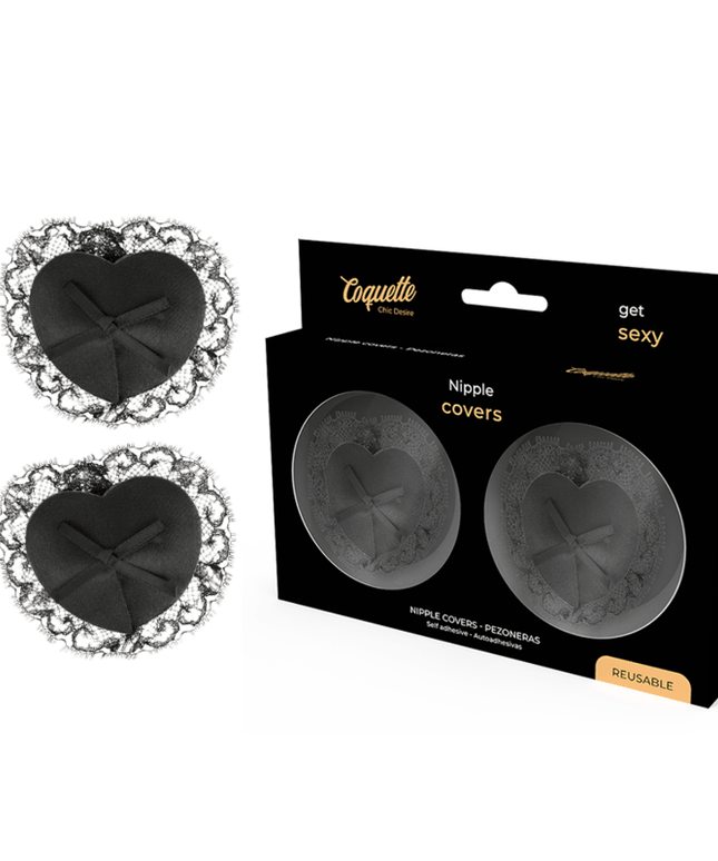 coquette chic desire copri capezzoli in pizzo nero