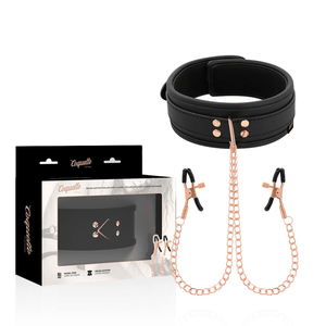 coquette chic desire collana con pinza per capezzoli fantasia con fodera in neoprene