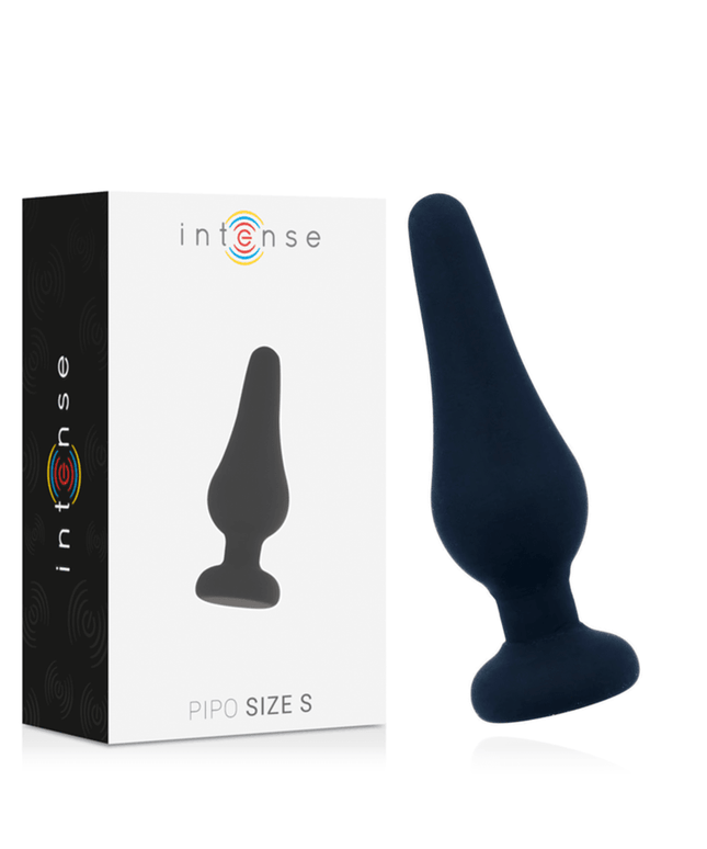 INTENSE - PLUG ANALE PIPO S SILICONE NERO 9,8 CM - Only Vibes