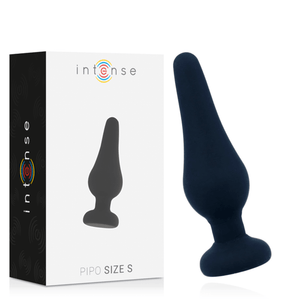 INTENSE - PLUG ANALE PIPO S SILICONE NERO 9,8 CM - Only Vibes