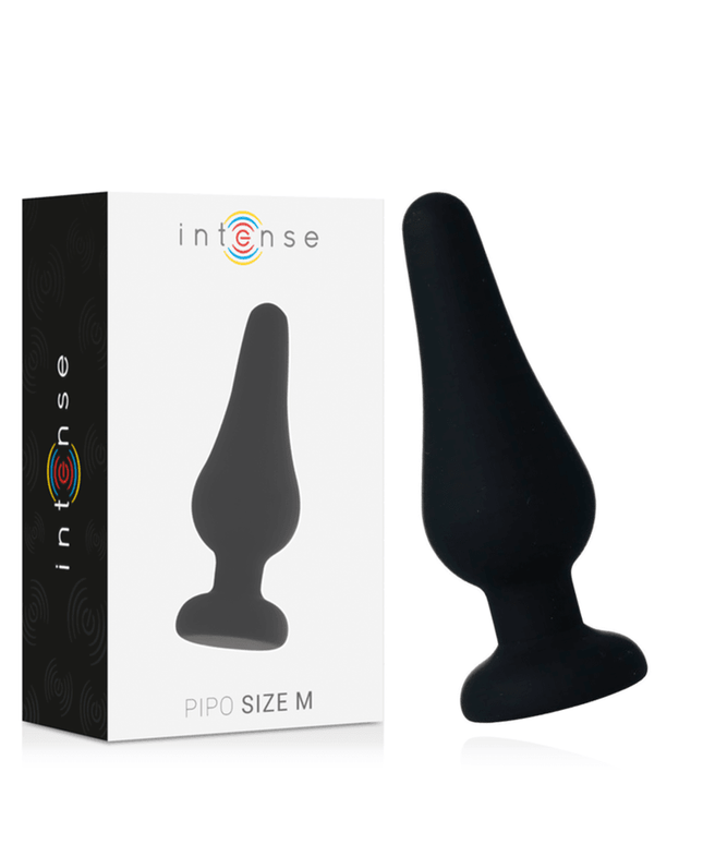 INTENSE - PLUG ANALE PIPO M SILICONE NERO 11 CM - Only Vibes