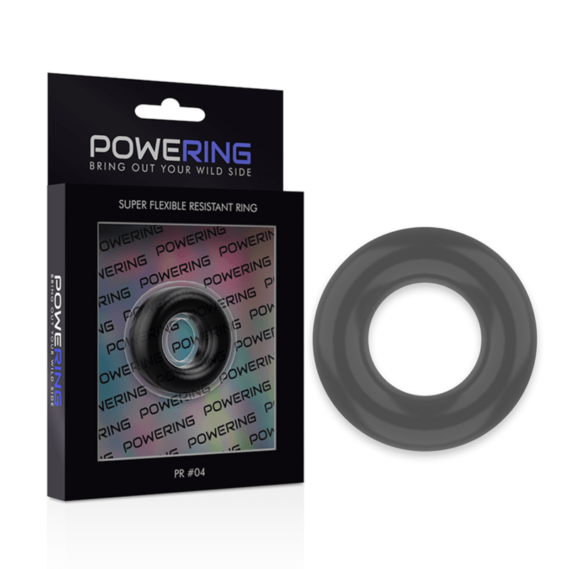 powering anello per pene super flessibile e resistente 3 8 cm pr04 nero