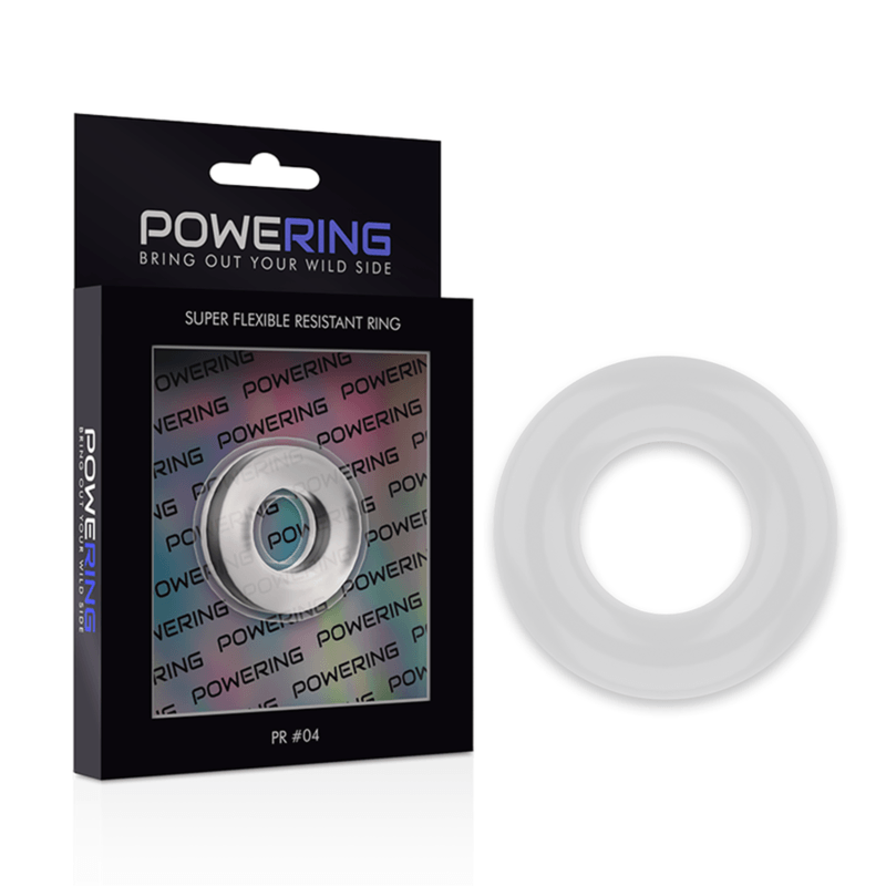 powering anello per pene super flessibile e resistente 3 8 cm pr04 trasparente