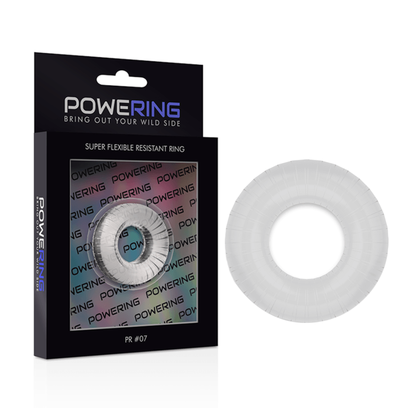 powering anello per pene super flessibile e resistente 4 5 cm pr07 trasparente