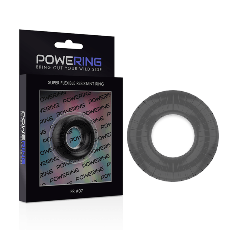 powering anello per pene super flessibile e resistente 4 5 cm pr07 nero