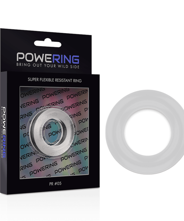 powering anello per pene super flessibile e resistente 4 8 cm pr05 trasparente