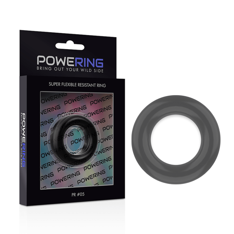 powering anello per pene super flessibile e resistente 4 8 cm pr05 nero