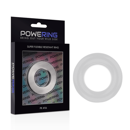 powering anello per pene super flessibile e resistente 5 5 cm pr06 trasparente