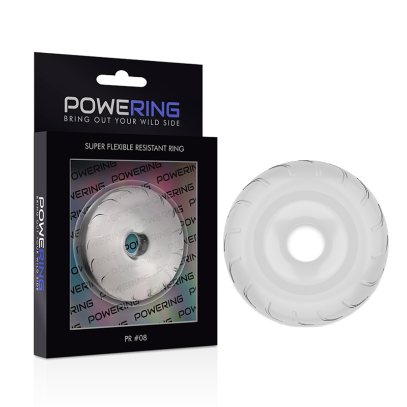 POWERING - ANELLO PER PENE SUPER FLESSIBILE E RESISTENTE 5CM PR08 TRASPARENTE