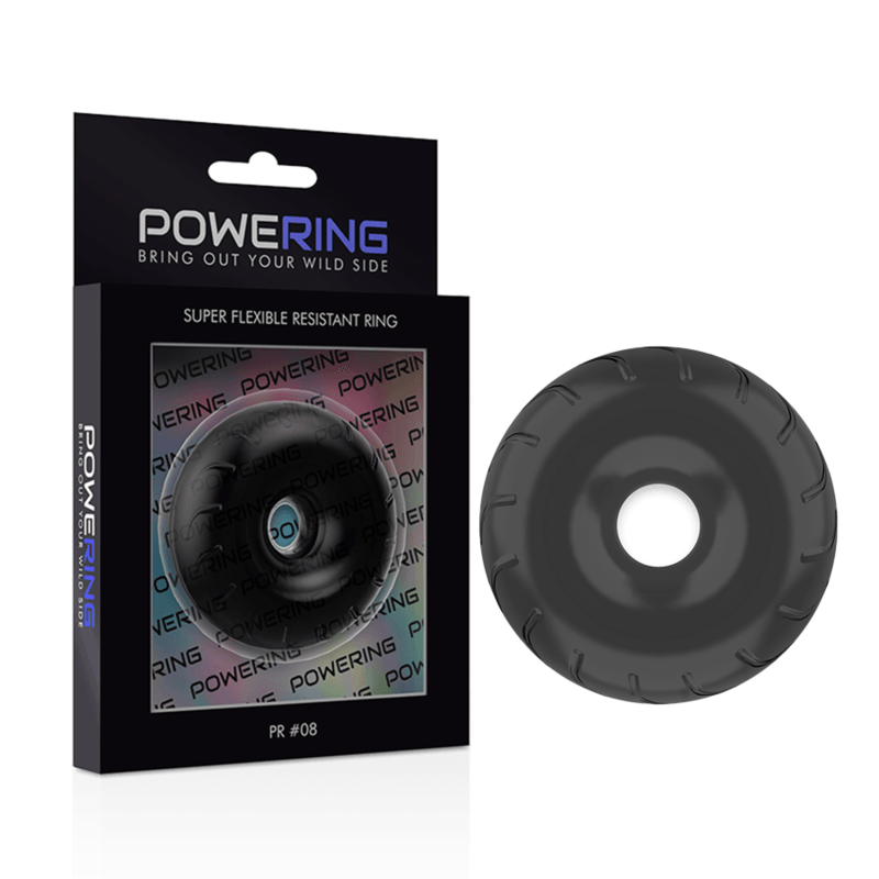 powering anello per pene super flessibile e resistente 5cm pr08 nero