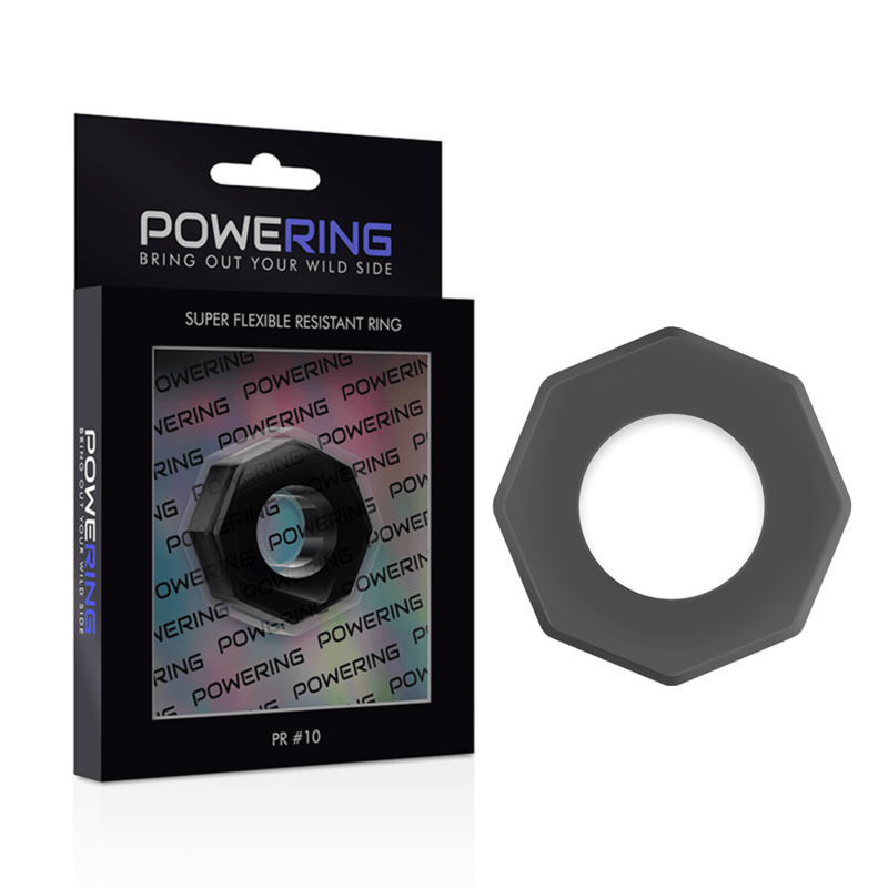 powering anello per pene super flessibile e resistente 5cm pr10 nero