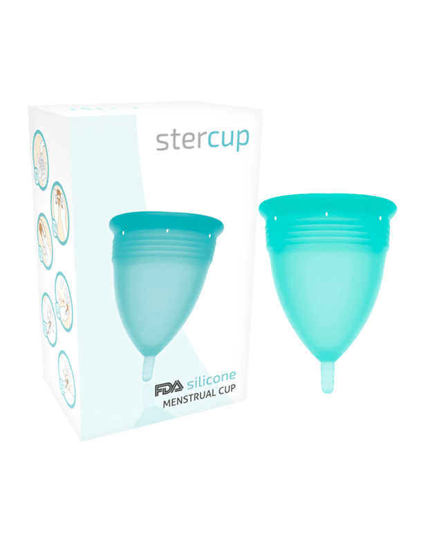 stercup coppa mestruale in silicone fda taglia s acquamarina