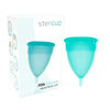 stercup coppa mestruale in silicone fda taglia s acquamarina