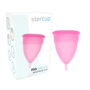 stercup coppa mestruale in silicone fda taglia s rosa