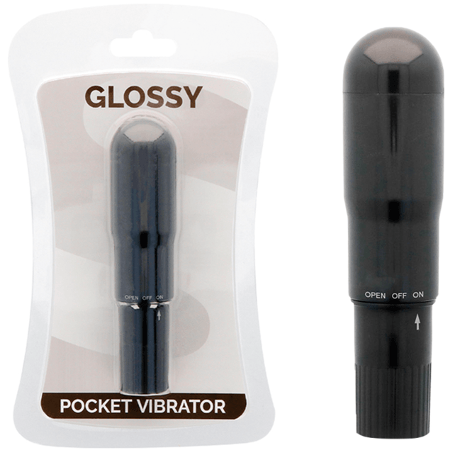 glossy vibratore tascabile nero