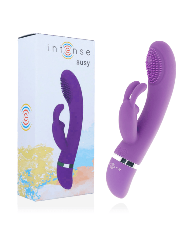 INTENSE - VIBRATORE OSCILLANTE IN SILICONE RABBIT LILLA SUSY - Only Vibes