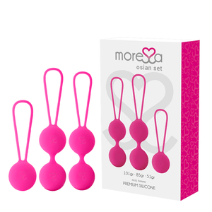 MORESSA - SET OSIAN PREMIUM SILICONE ROSA - Only Vibes