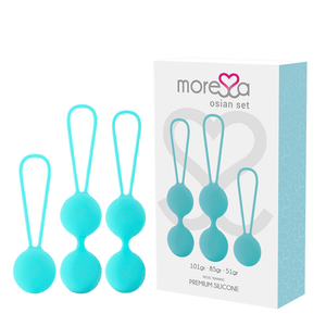 MORESSA - SET OSIAN PREMIUM IN SILICONE TURCHESE - Only Vibes