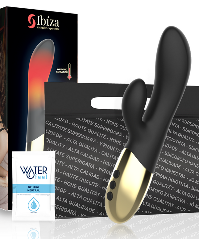 IBIZA - VIBRATORE CONIGLIO RISCALDANTE