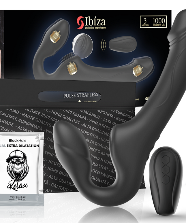 IBIZA - VIBRATORE SENZA CINGHIE CON PULSANTE DEL TELECOMANDO