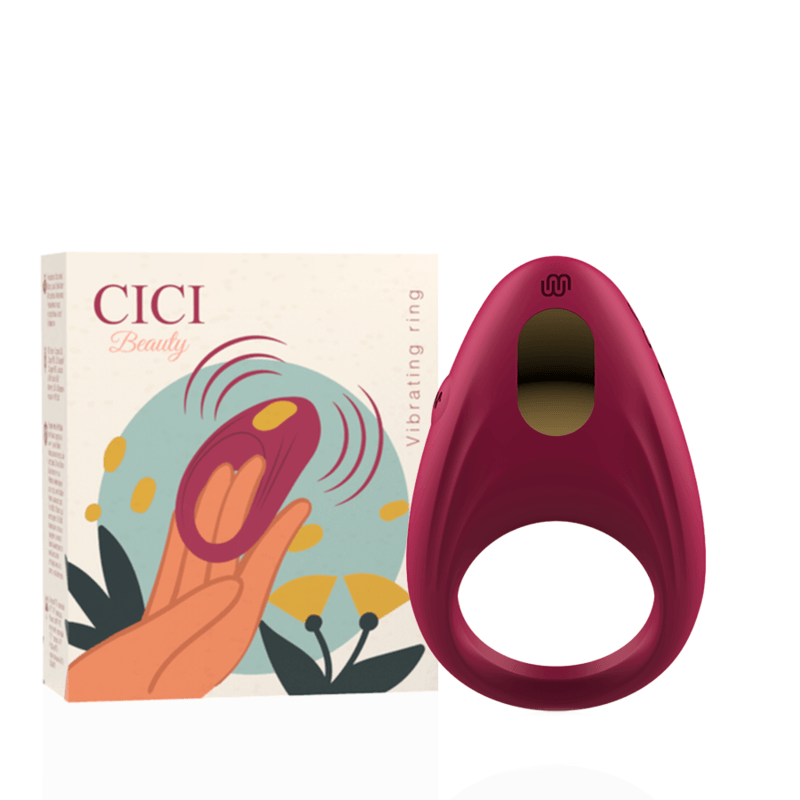 cici beauty anello vibrante in silicone premium