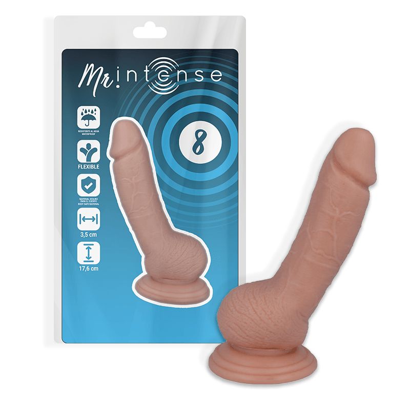 MR INTENSE - 8 PENE REALISTICO 17.6 CM -O- 3.5 CM - Only Vibes