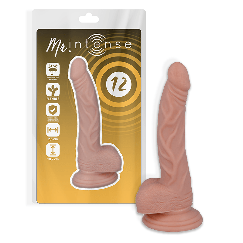 MR INTENSE - 12 PENE REALISTICO 18.2 CM -O- 2.5 CM - Only Vibes