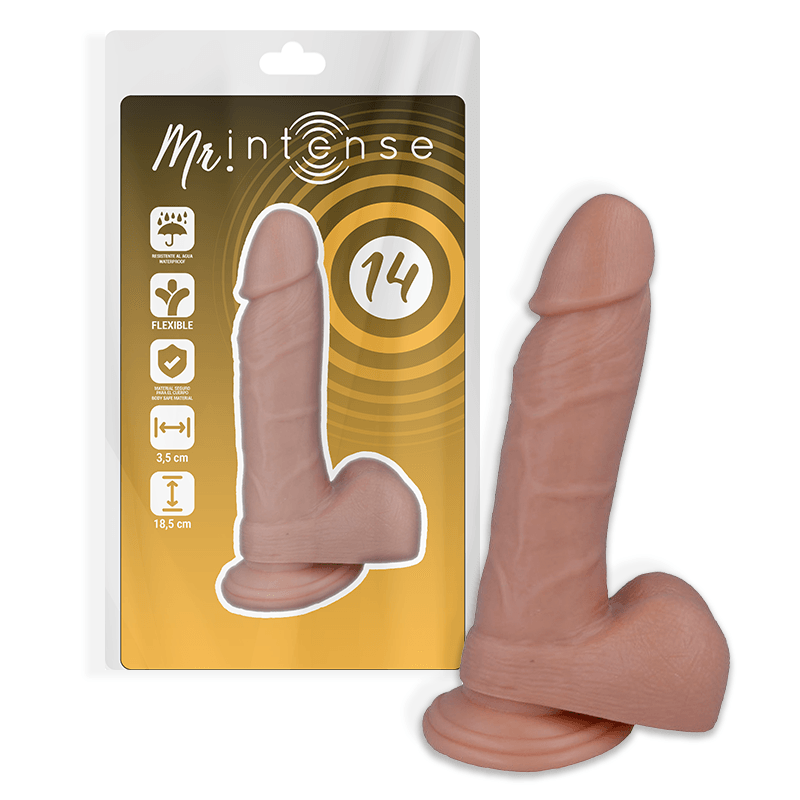 MR INTENSE - 14 PENE REALISTICO 18.5 CM -O- 3.8 CM - Only Vibes