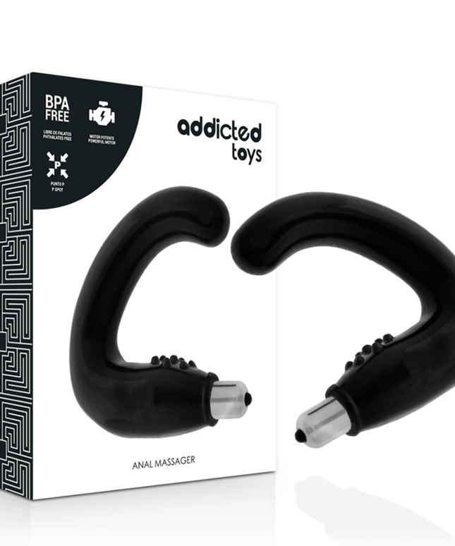 addicted toys massaggiatore anale nero