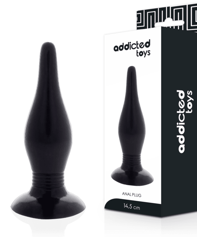 addicted toys plug anale 14 5 cm nero
